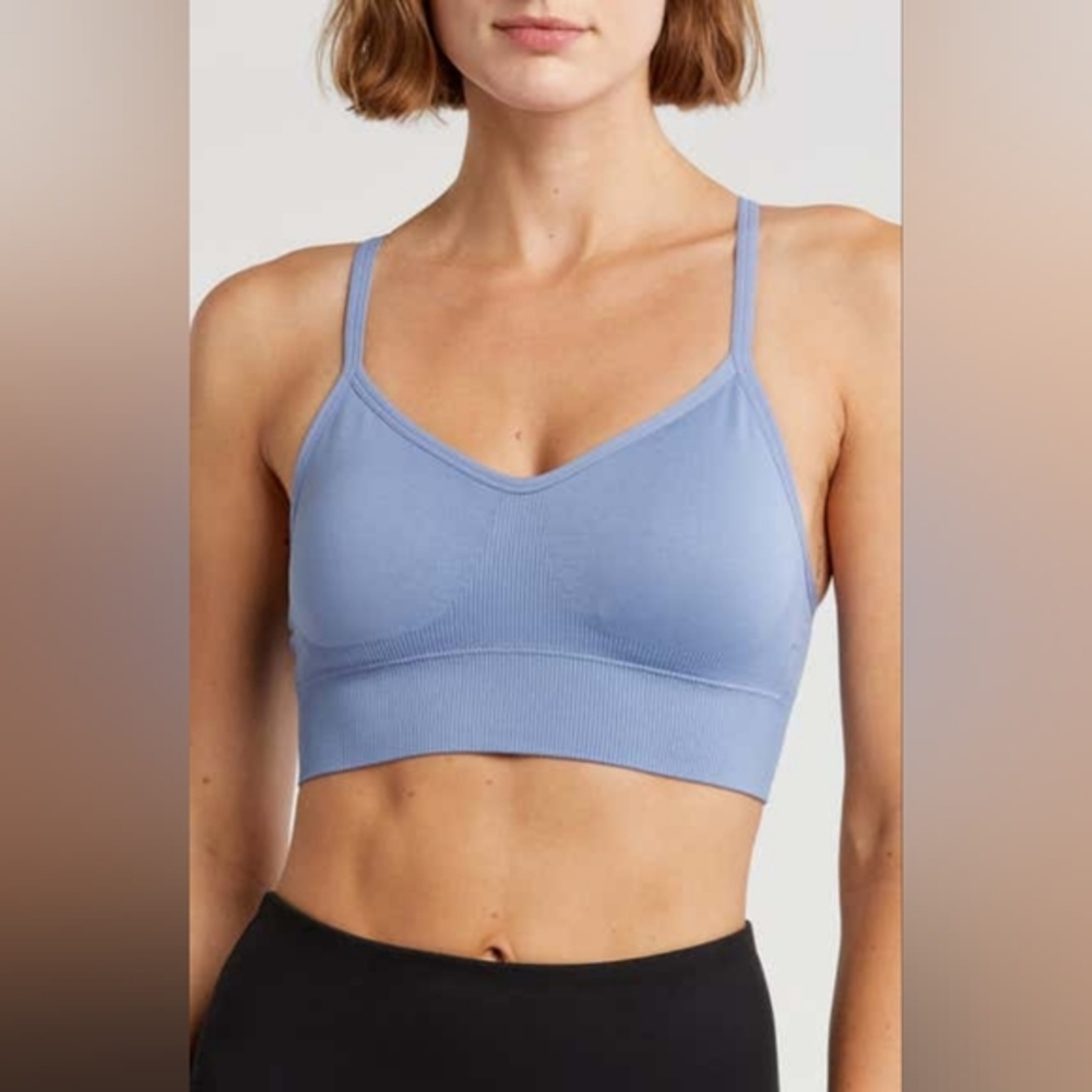 BALANCE COLLECTION Sofia Racerback Sports Bra, Medium, INFINITY